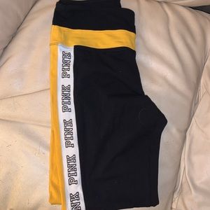 Black, Yellow, and White Leggings